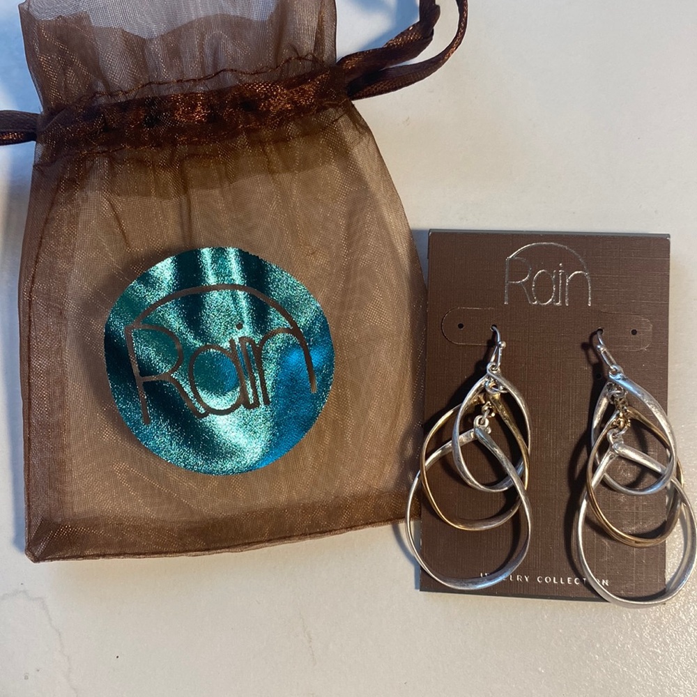Pretty two-toned dangle earrings